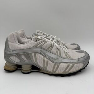 Vintage Nike Shox Turbo III Sneakers White Silver Men's Size 10 Running Shoes